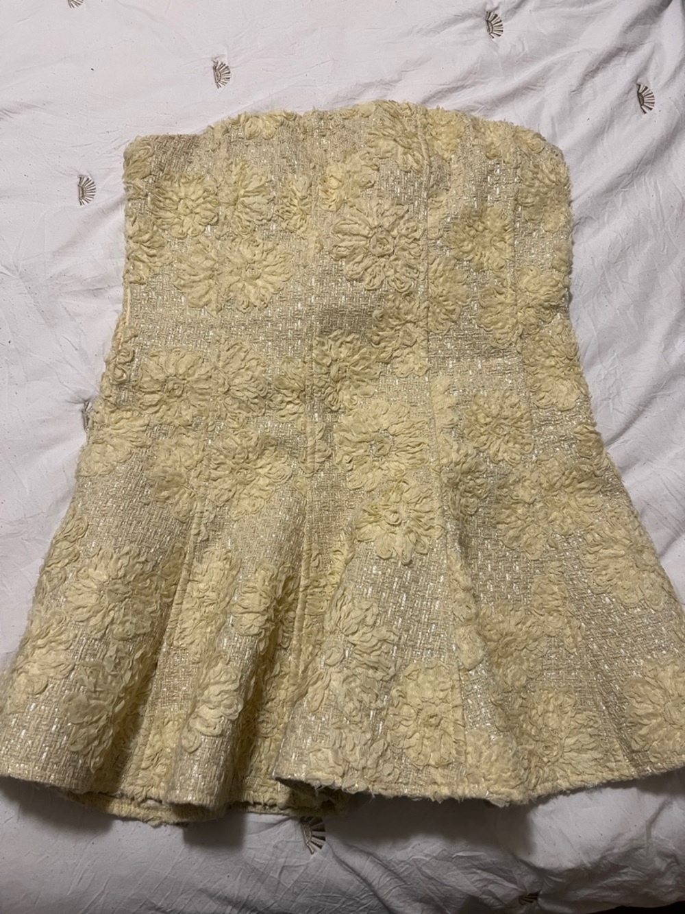 PLT Jacquard boucle skater dress